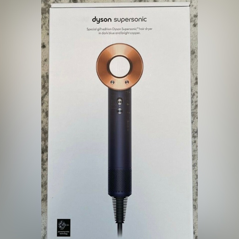 NEW Dyson Special Edition Supersonic Hair Dryer Prussian Blue/Rich Copper